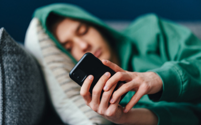 Teen using social media